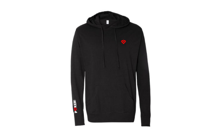 PokerOrg Black Lightweight Hoodie